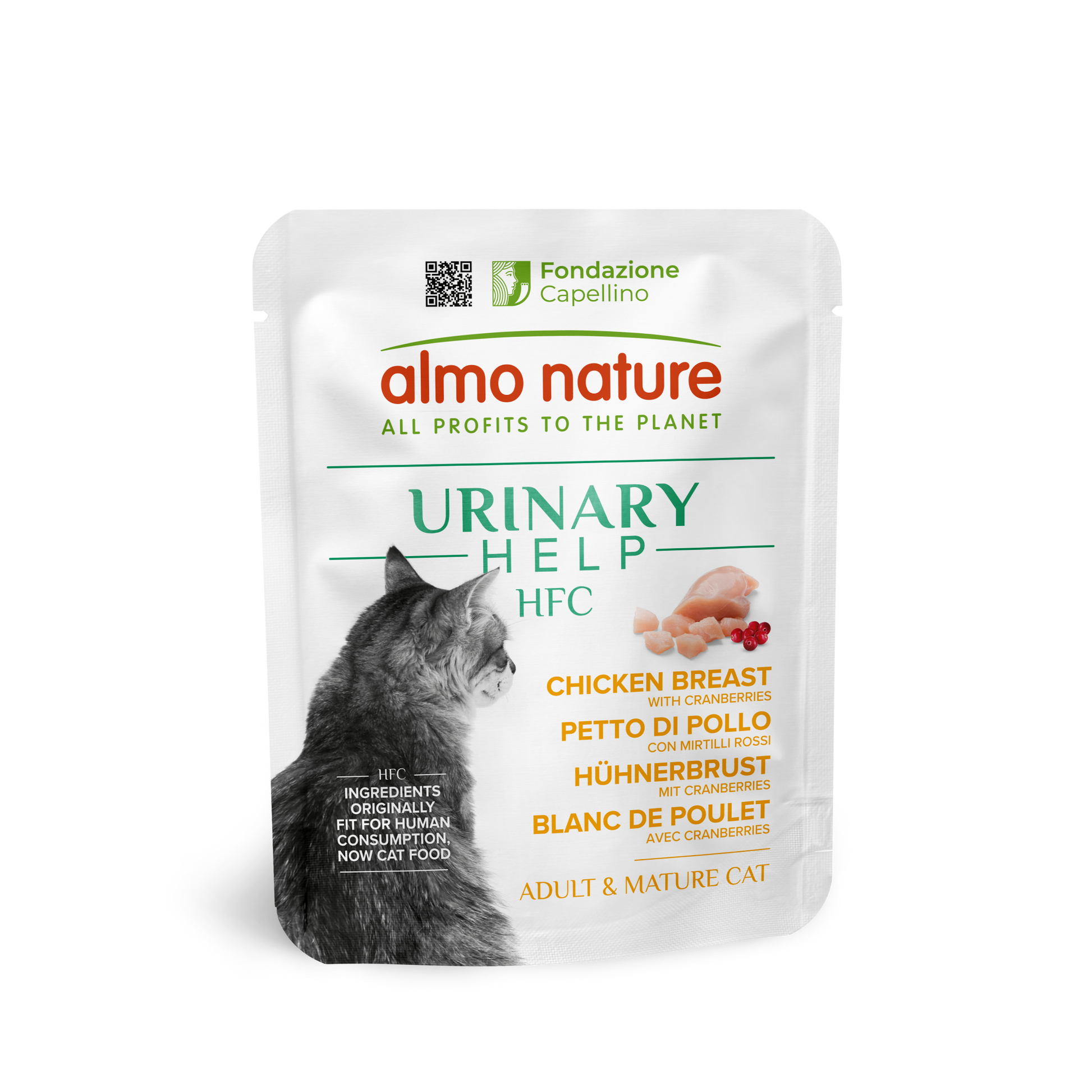 Almo Nature HFC Maaltijdzakje Urinary Help Kippenborst & Cranberries – Nat Kattenvoer – 50 g
