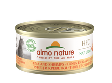 Almo Nature HFC Blik Natural Tonijn & Garnaaltjes – Nat Kattenvoer – 70 g
