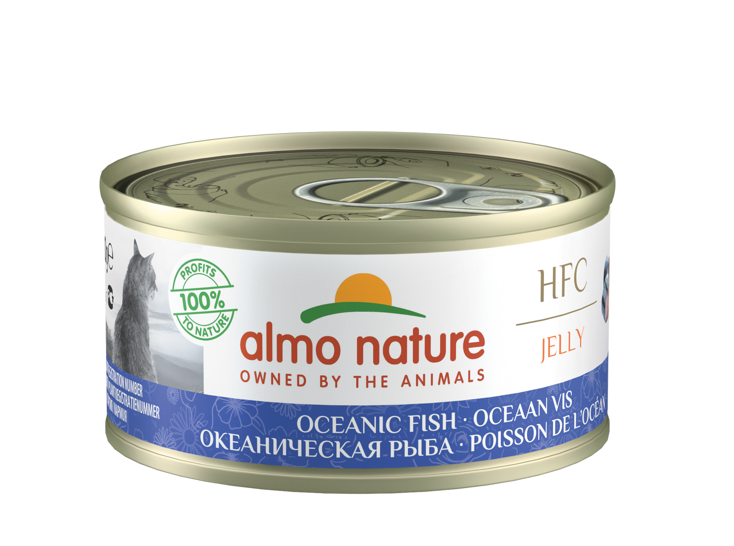 Almo Nature HFC Blik Gelei Oceaanvis – Nat Kattenvoer – 70 g