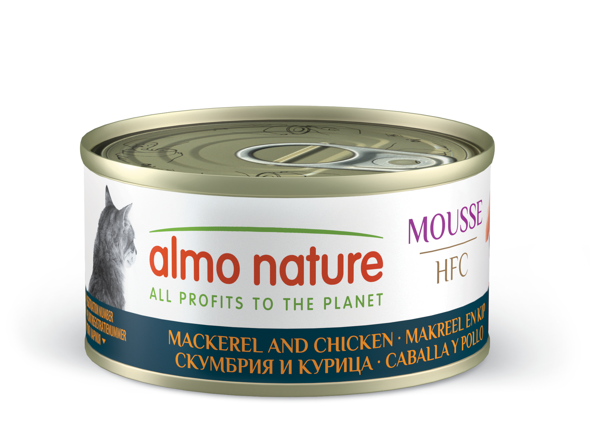 Almo Nature HFC Blik Mousse Kip & Pompoen – Nat Kattenvoer – 70 g