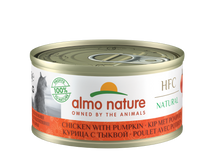 Almo Nature HFC Blik Natural Kip & Pompoen – Nat Kattenvoer – 70 g