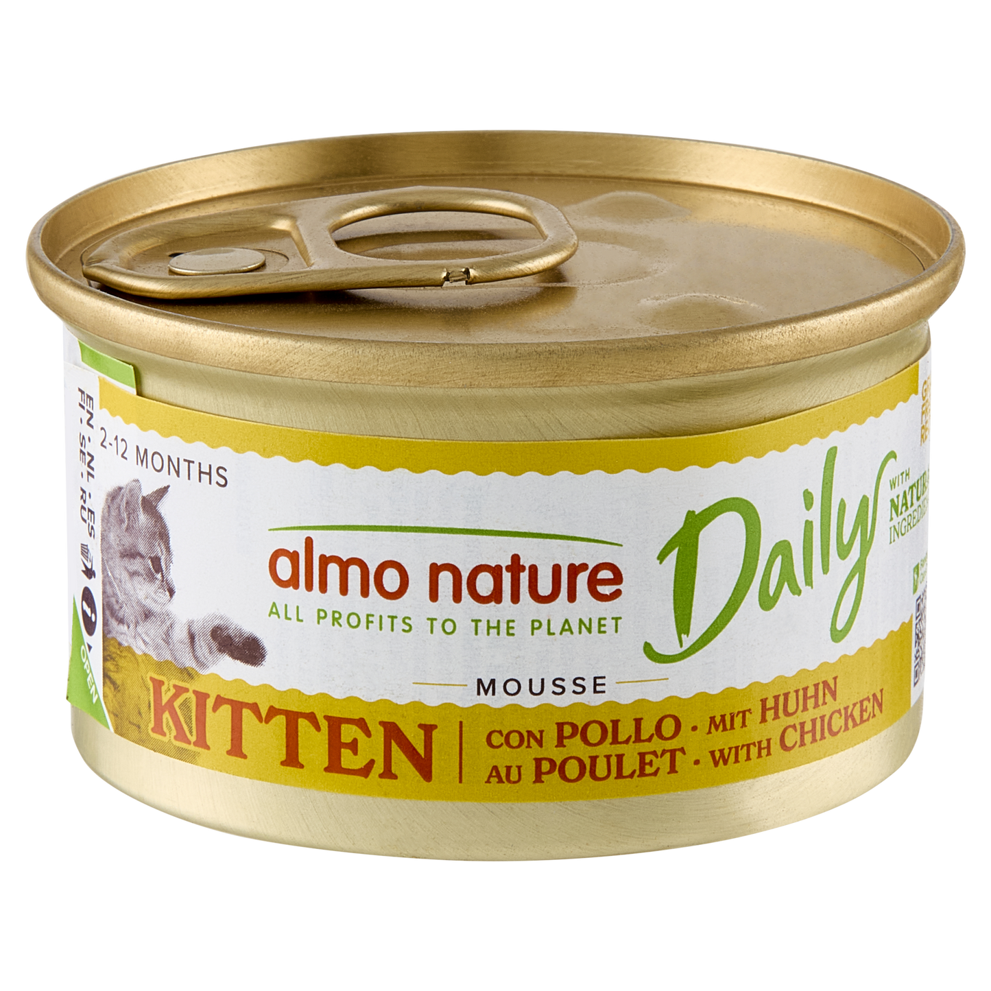 Almo Nature Daily Kitten Blik Mousse Kip – Nat Kattenvoer – 85 g