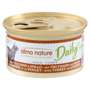 Almo Nature Daily Blik Brokjes Kalkoen & Kip – Nat Kattenvoer – 85 g