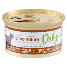 Almo Nature Daily Blik Brokjes Kalkoen & Kip – Nat Kattenvoer – 85 g