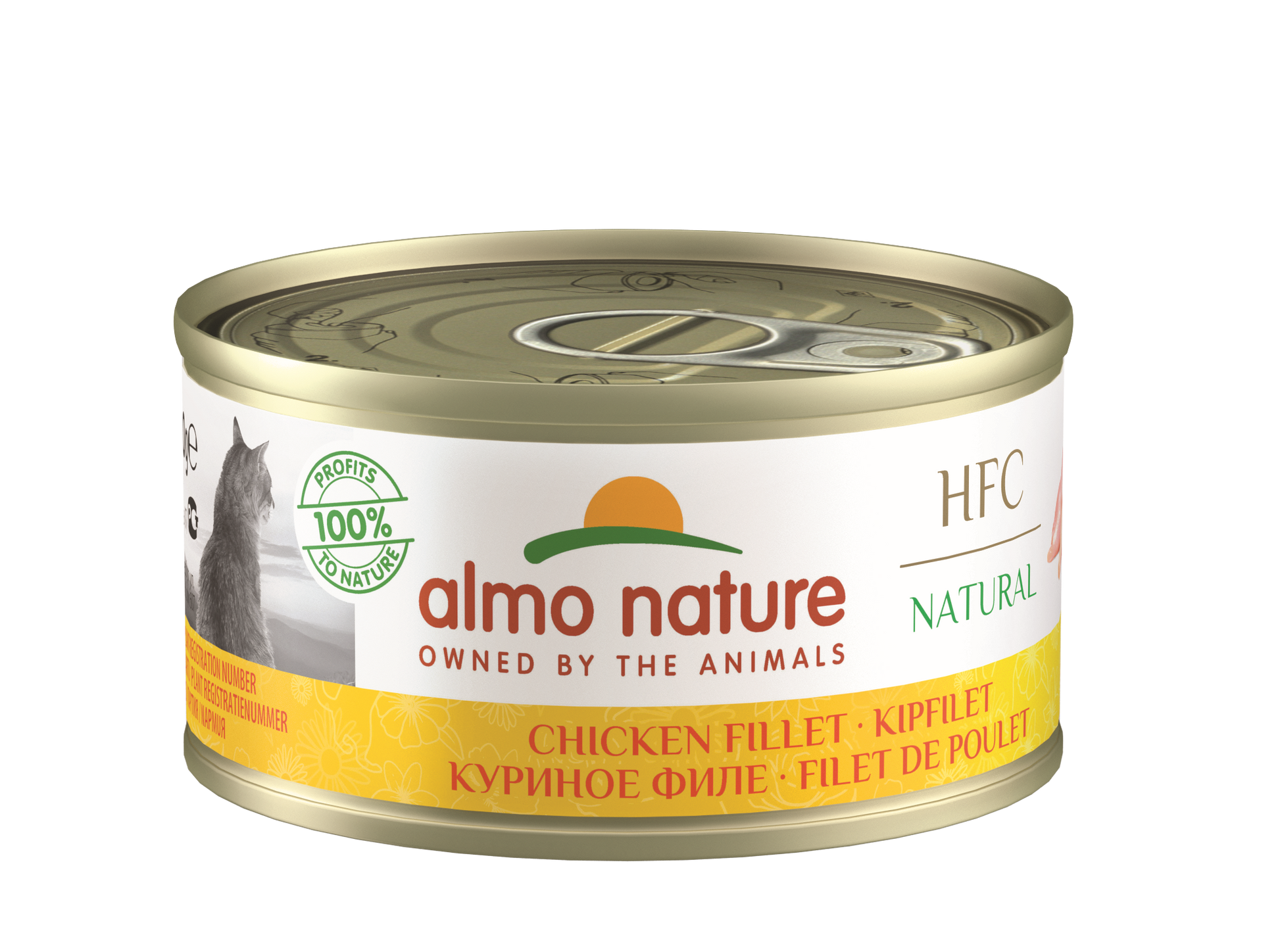 Almo Nature HFC Blik Natural Kipfilet – Nat Kattenvoer – 70 g