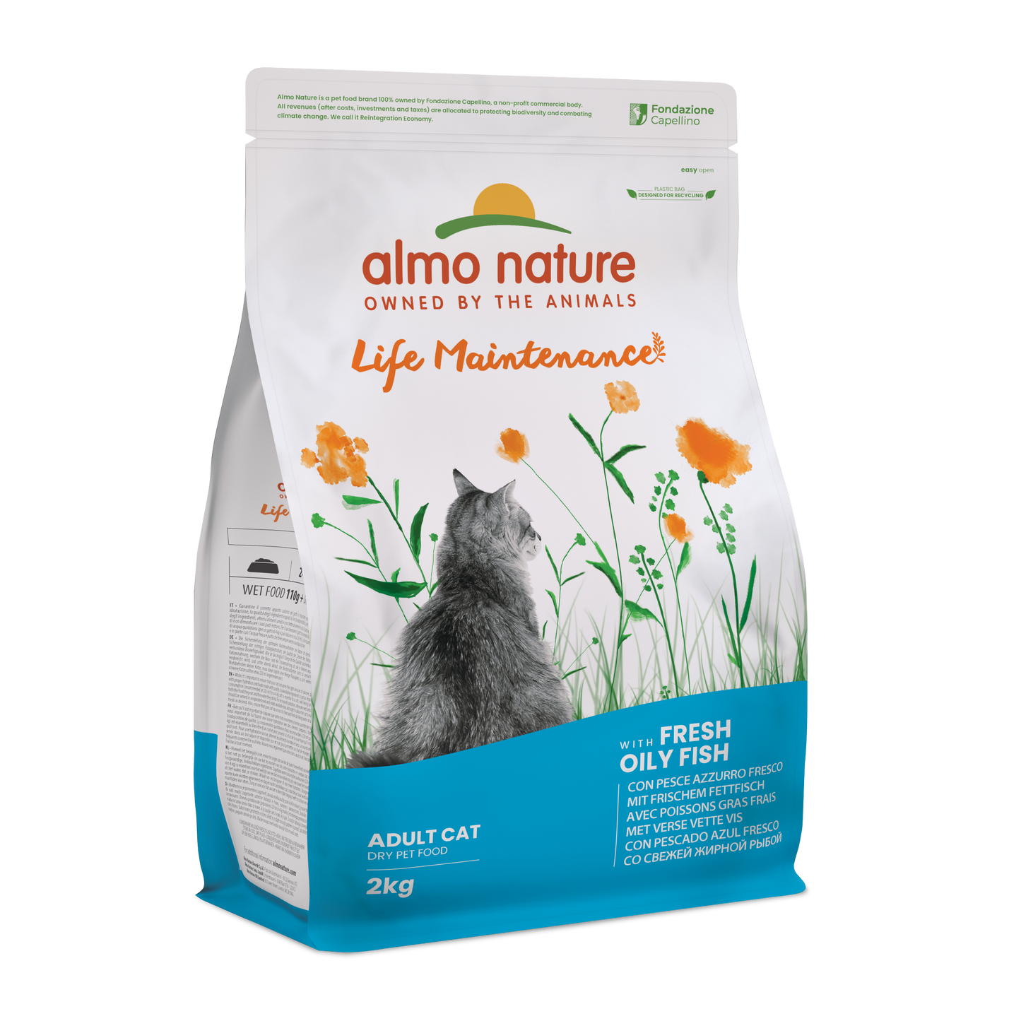 Almo Nature Holistic Maintenance Vette Vis & Rijst – Droog Kattenvoer – 2 kg