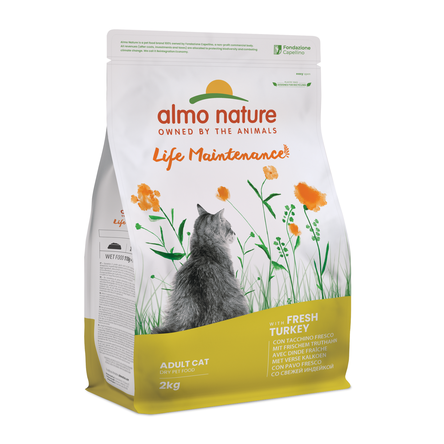 Almo Nature Holistic Maintenance Kalkoen & Rijst – Droog Kattenvoer – 2 kg