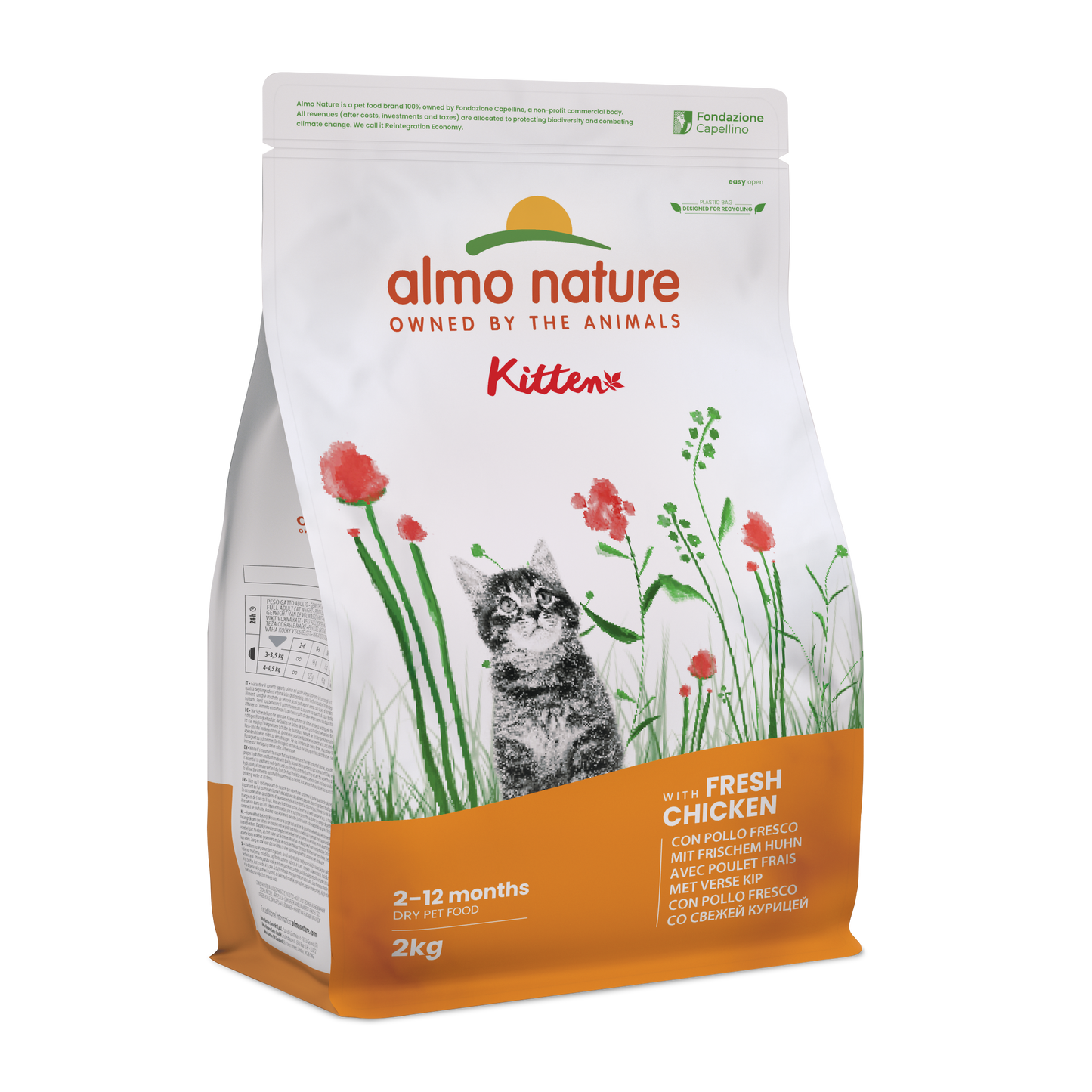 Almo Nature Holistic Kitten Kip & Rijst – Droog Kattenvoer – 2 kg