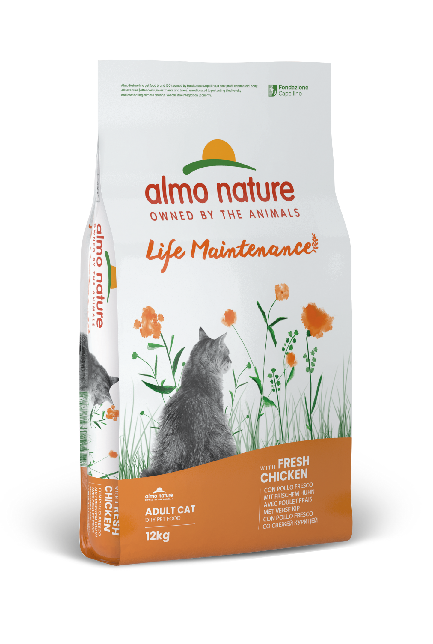 Almo Nature Holistic Maintenance Kip & Rijst – Droog Kattenvoer – 12 kg