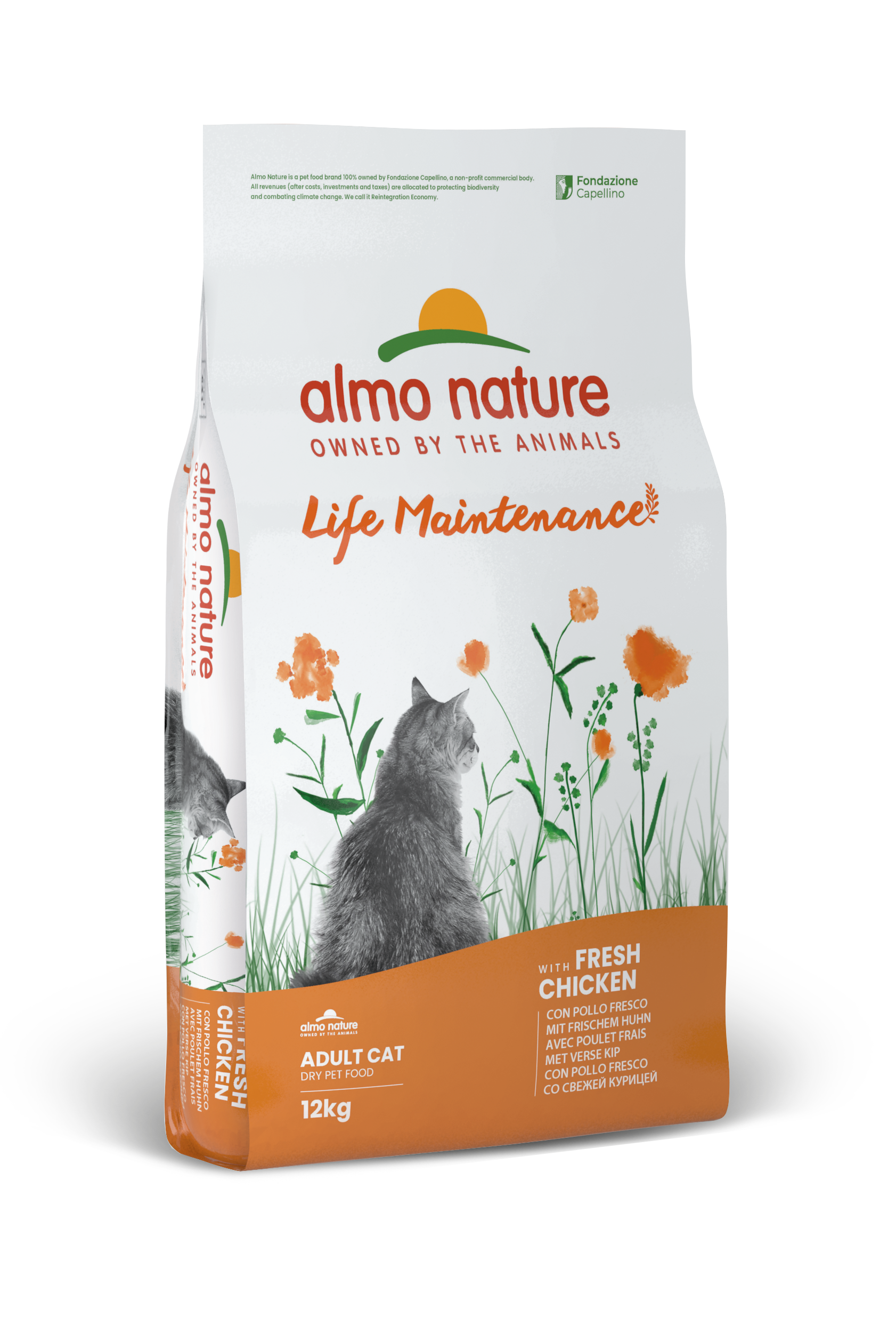 Almo Nature Holistic Maintenance Kip & Rijst – Droog Kattenvoer – 12 kg