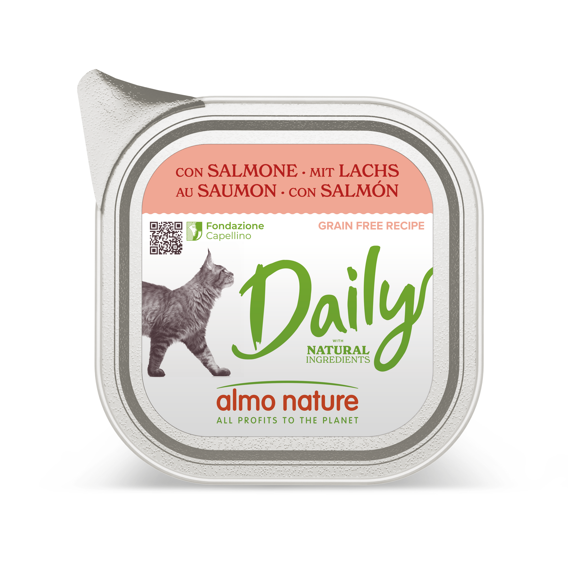 Almo Nature Daily Kuipje Zalm – Nat Kattenvoer – 100 g