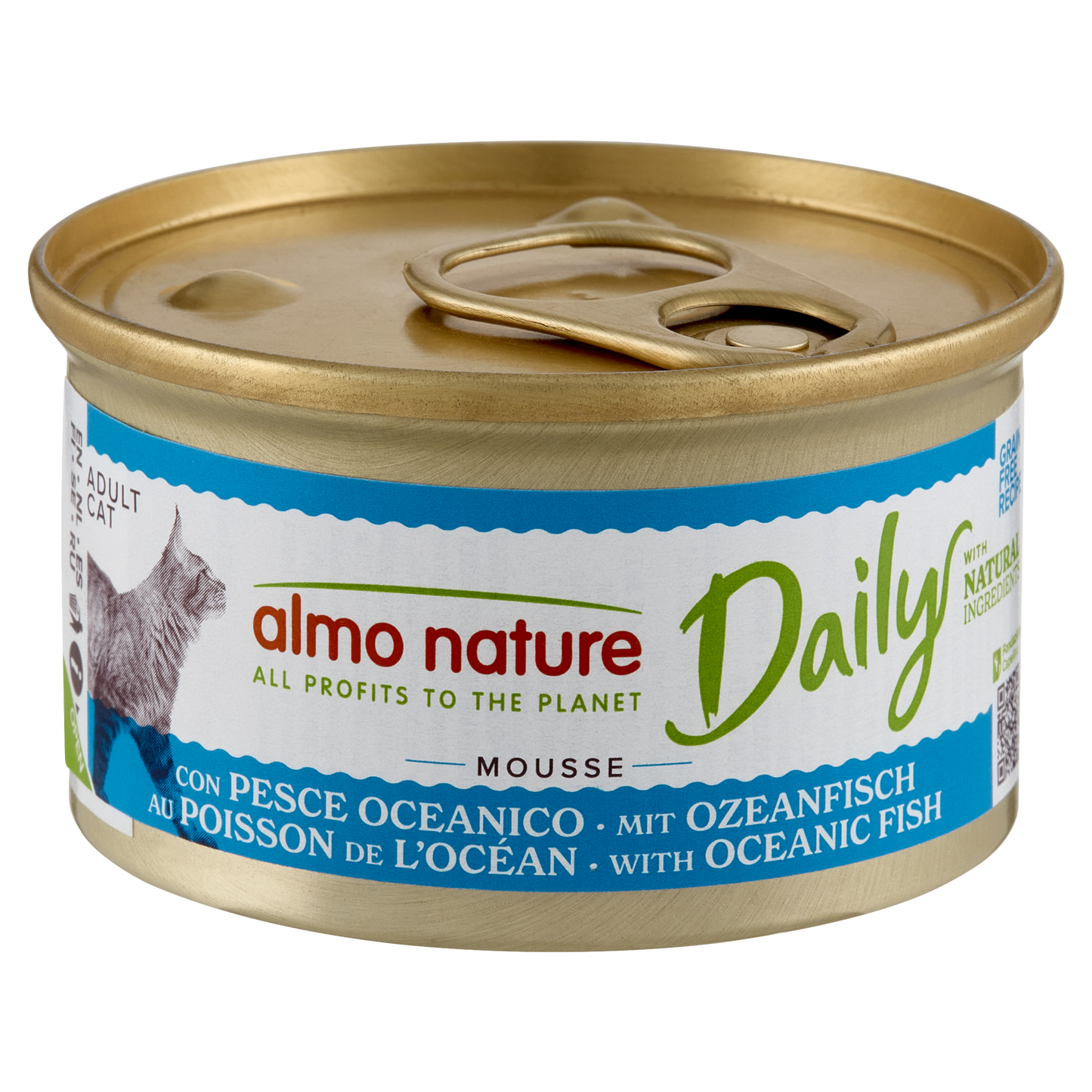 Almo Nature Daily Blik Mousse Oceaanvis – Nat Kattenvoer – 85 g