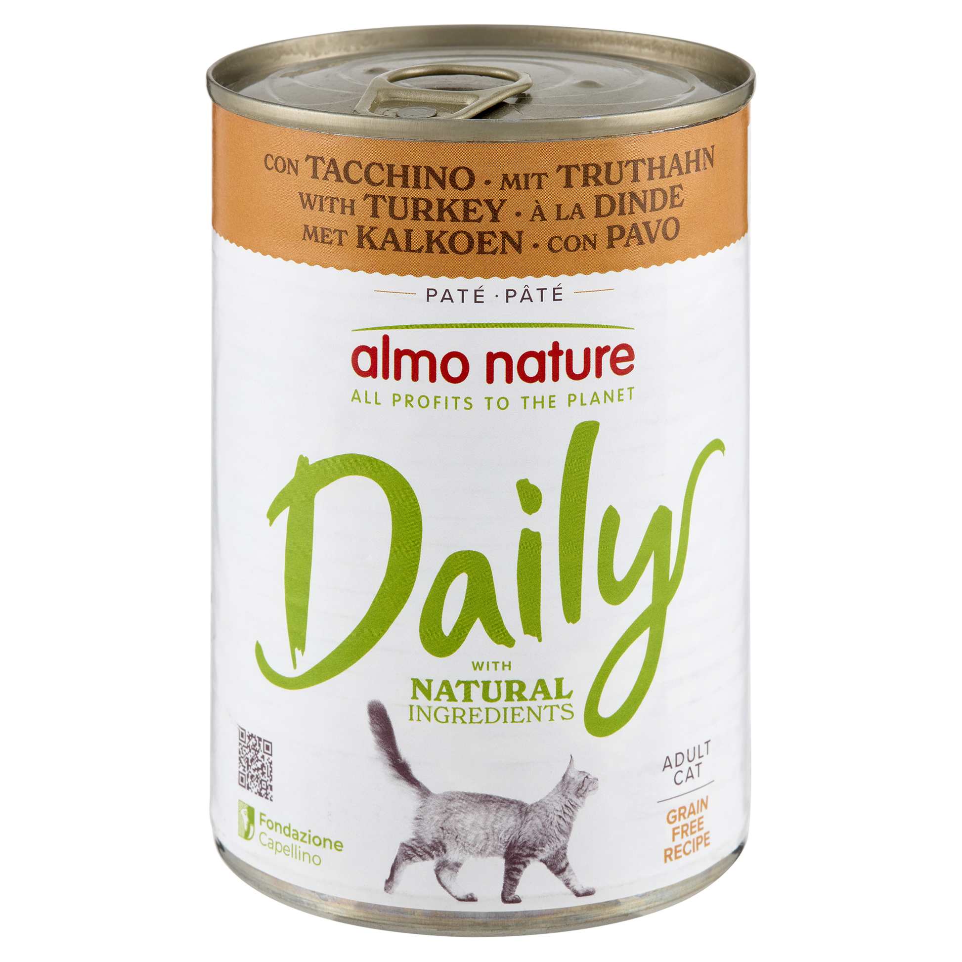 Almo Nature Daily Blik Kalkoen – Nat Kattenvoer – 400 g