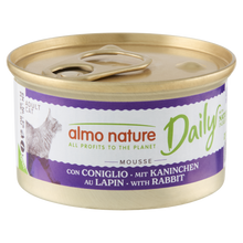 Almo Nature Daily Blik Mousse Konijn – Nat Kattenvoer – 85 g