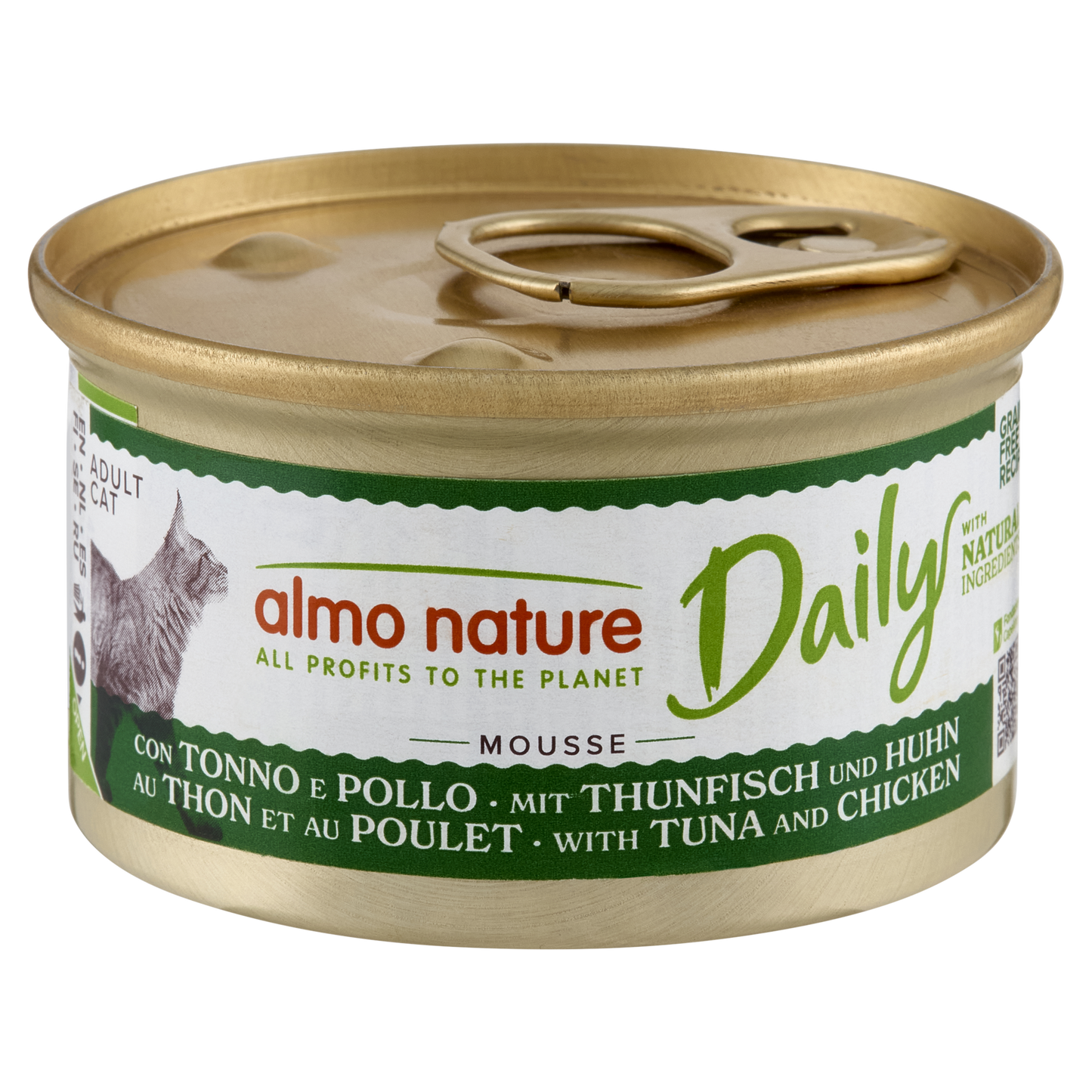 Almo Nature Daily Blik Mousse Tonijn & Kip – Nat Kattenvoer – 85 g