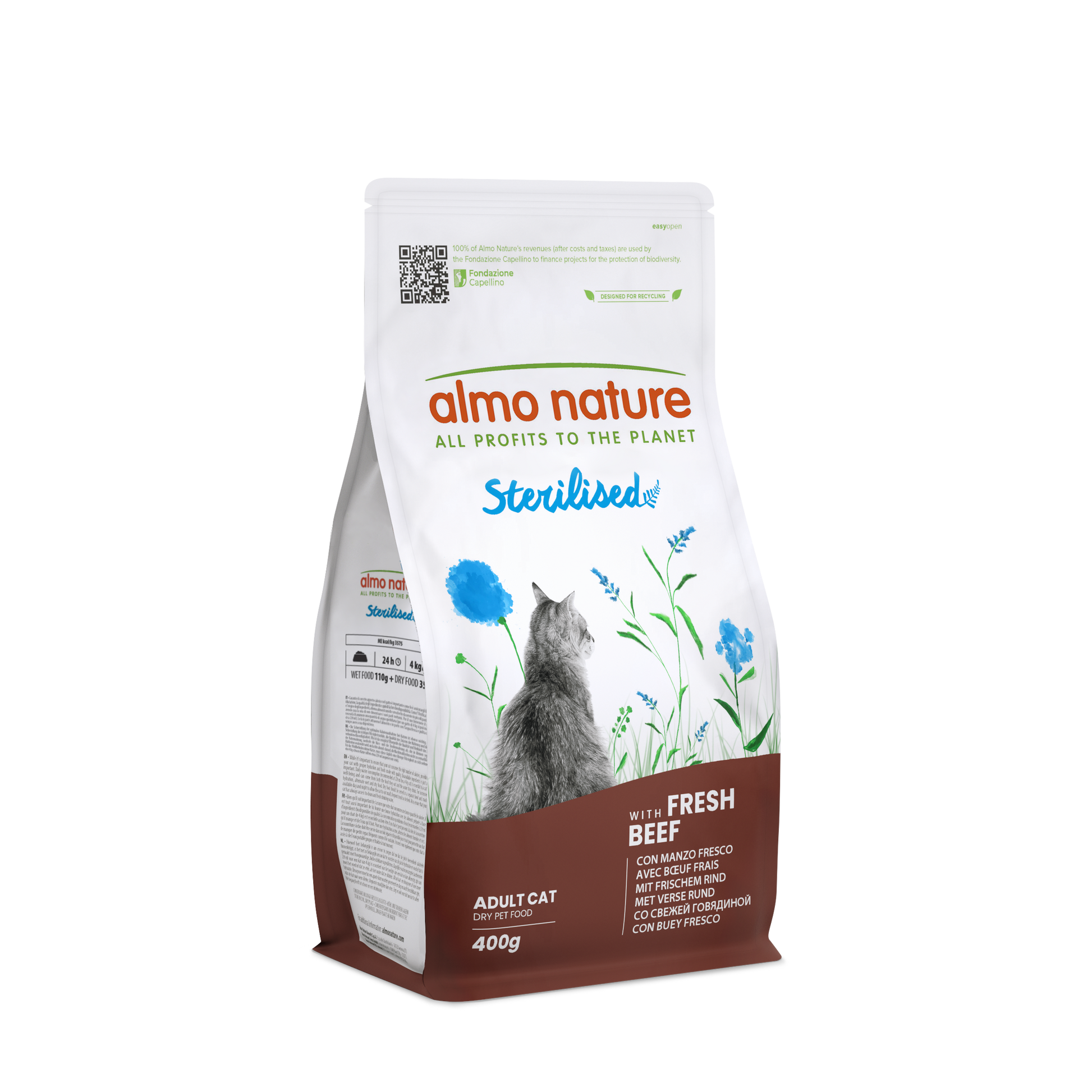 Almo Nature Functional Gesteriliseerd Rund – Droog Kattenvoer – 400 g