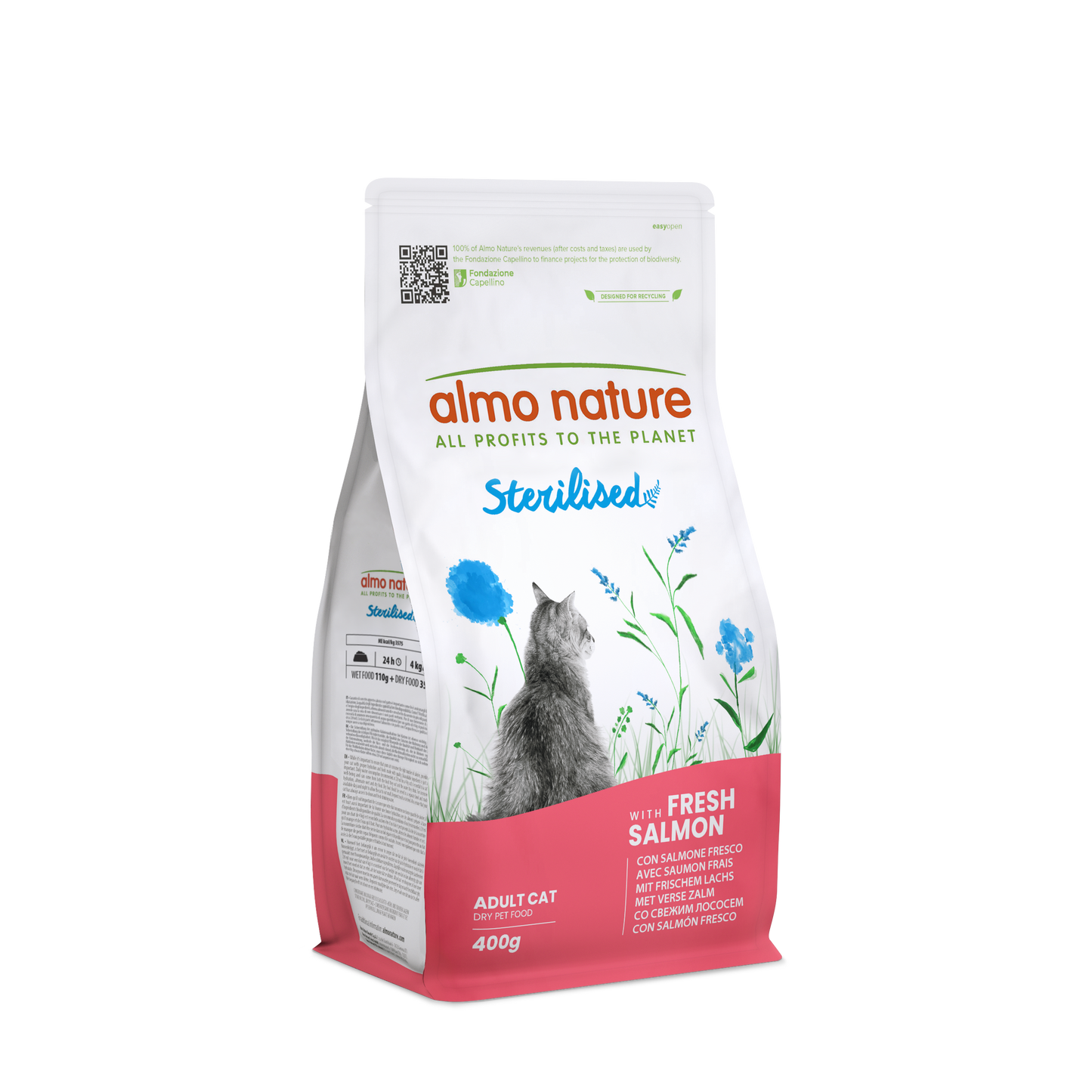 Almo Nature Functional Gesteriliseerd Zalm – Droog Kattenvoer – 400 g