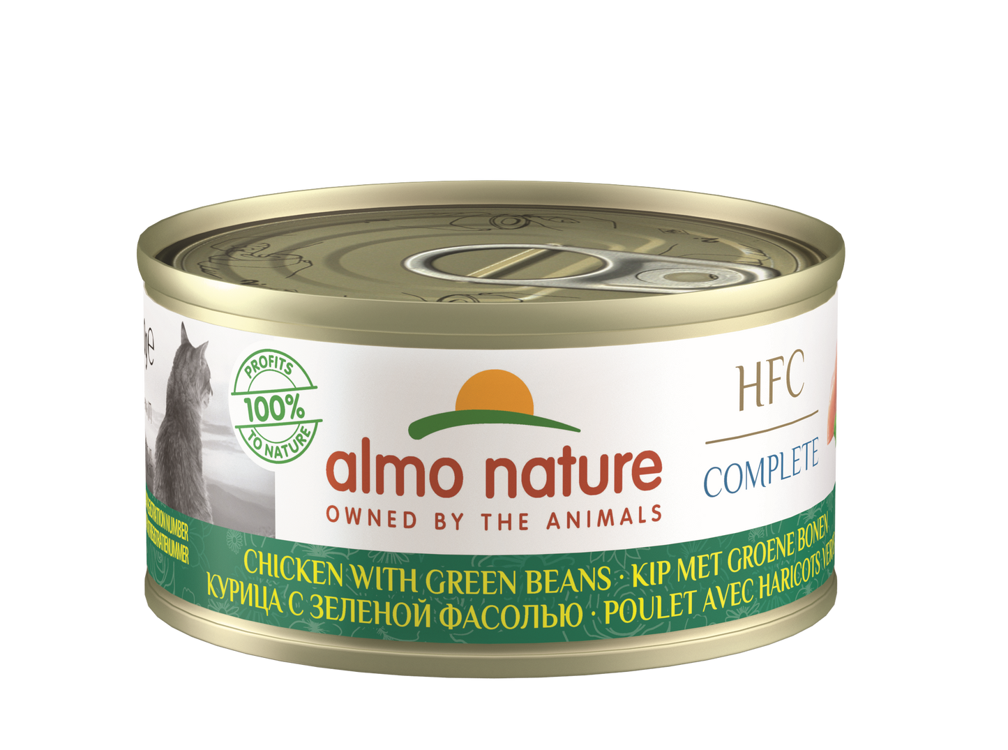 Almo Nature HFC Blik Compleet Kip & Erwten – Nat Kattenvoer – 70 g
