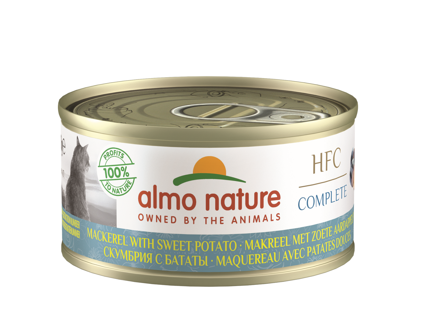 Almo Nature HFC Blik Compleet Makreel & Aardappelen – Nat Kattenvoer – 70 g