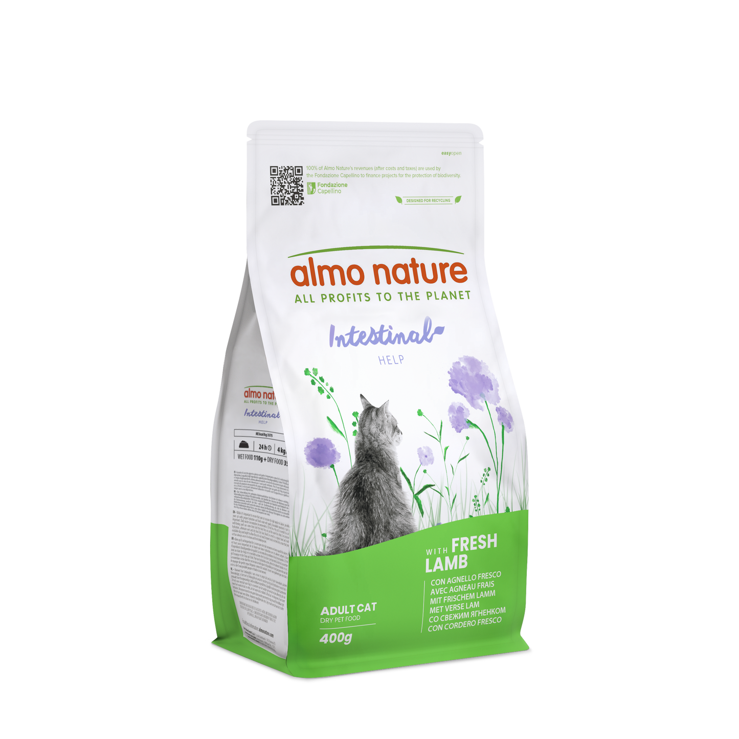 Almo Nature Functional Intestinal Help Lam – Droog Kattenvoer – 400 g