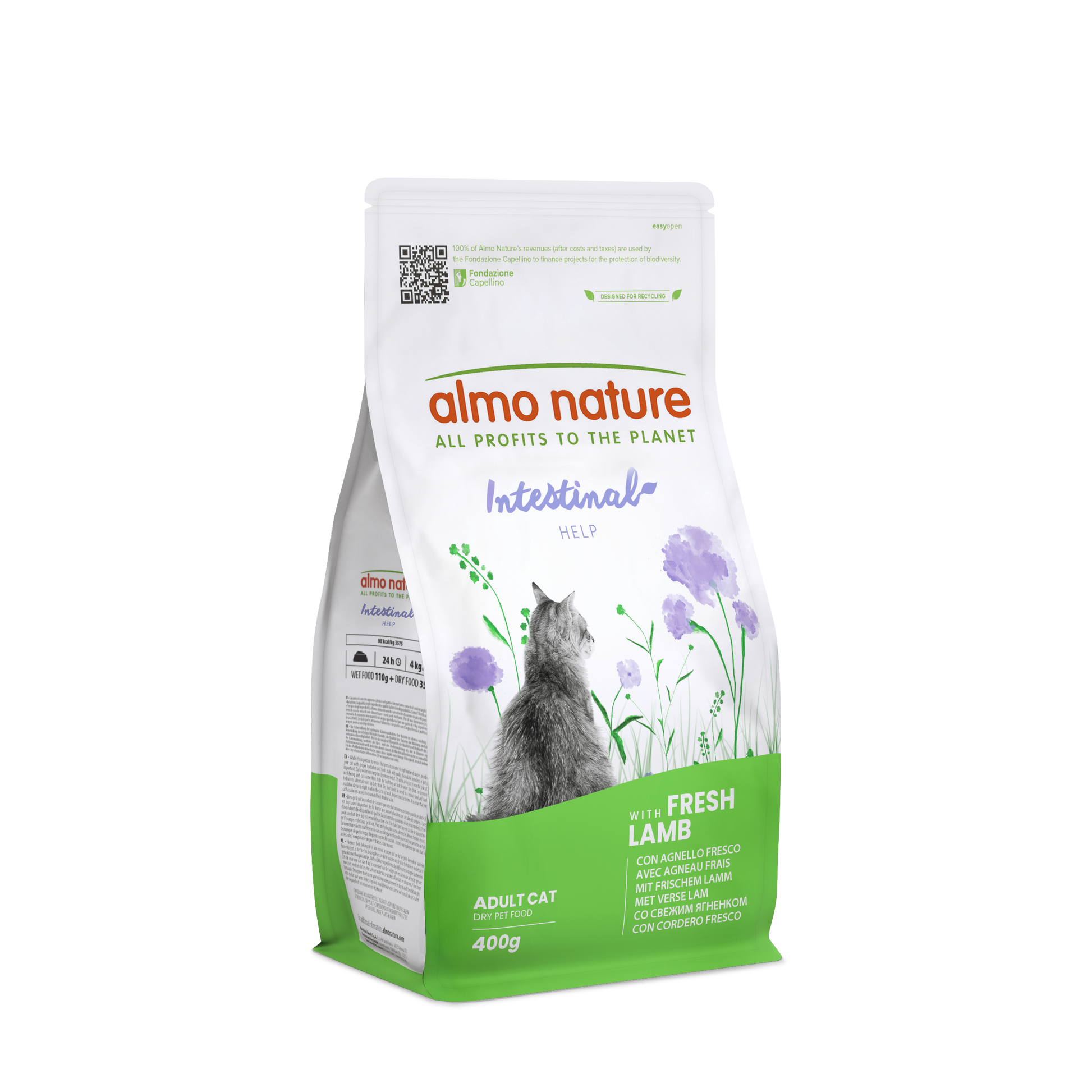 Almo Nature Functional Intestinal Help Lam – Droog Kattenvoer – 400 g