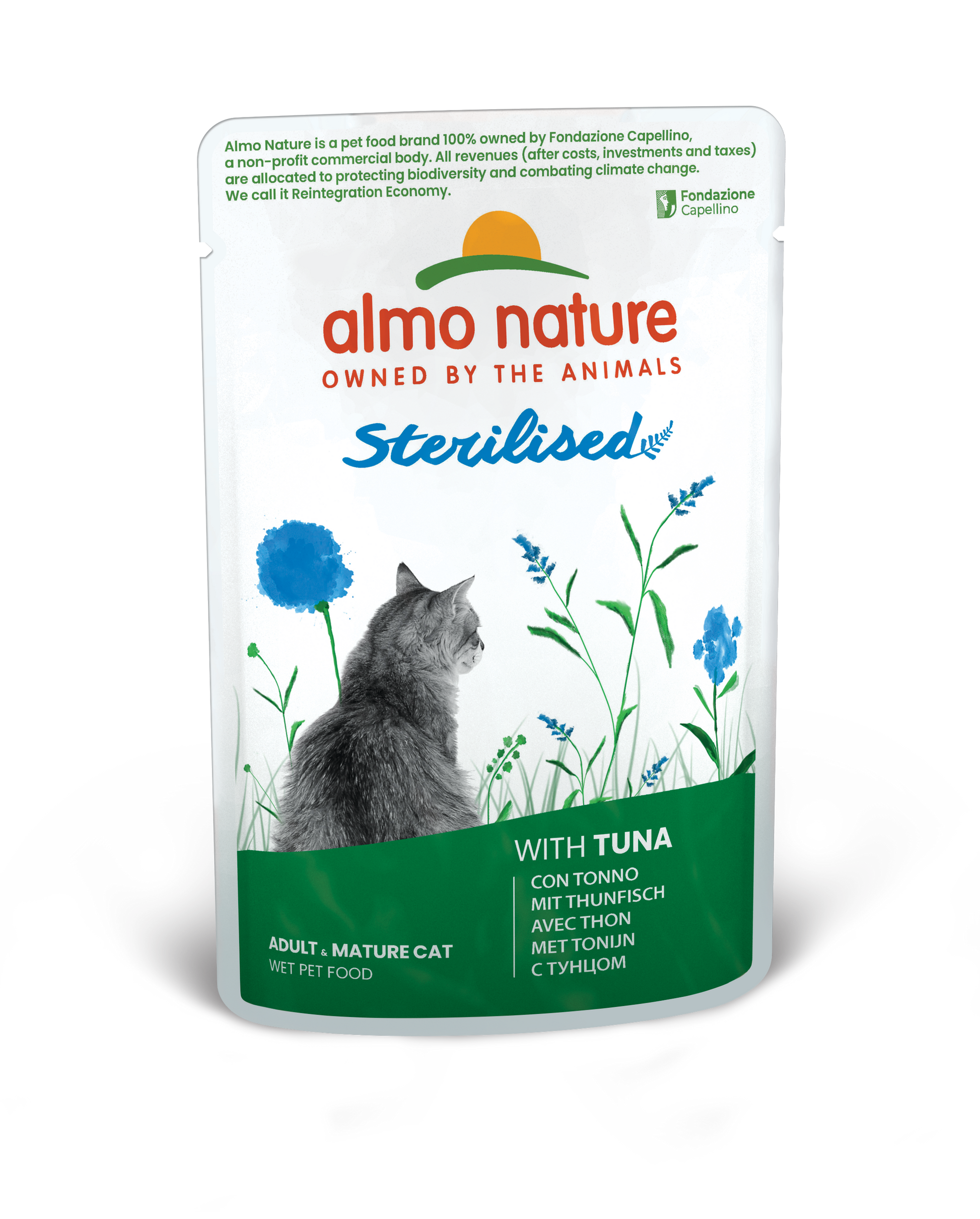Almo Nature Holistic Maaltijdzakje Gesteriliseerd Tonijn – Nat Kattenvoer – 70 g
