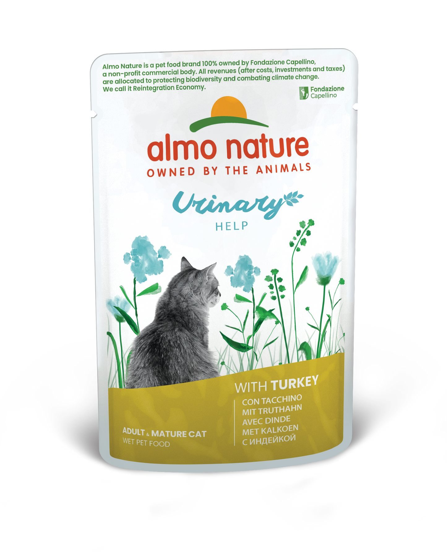 Almo Nature Holistic Maaltijdzakje Urinary Help Kalkoen – Nat Kattenvoer – 70 g