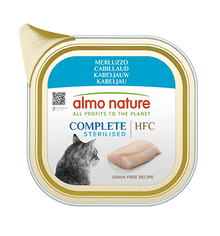 Almo Nature HFC Kuipje Compleet Gesteriliseerd Kabeljauw – Nat Kattenvoer – 85 g