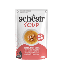 Schesir Complementary kat pouch soup zalm&wortel 40gr