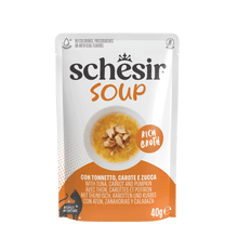 Schesir Soup tonijn en pompoen – aanvullende kattenvoeding 40g