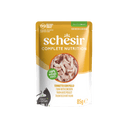 Schesir Complete & Balanced Gelei Tonijn & Kip in Maaltijdzakjes – Natvoer – 85 g