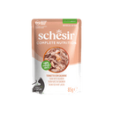 Schesir Complete & Balanced Gelei Tonijn & Zalm in Maaltijdzakjes – Natvoer – 85 g