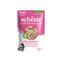 Schesir Complete & Balanced Gelei Tonijn & Kip & Ham in Maaltijdzakjes – Natvoer – 85 g