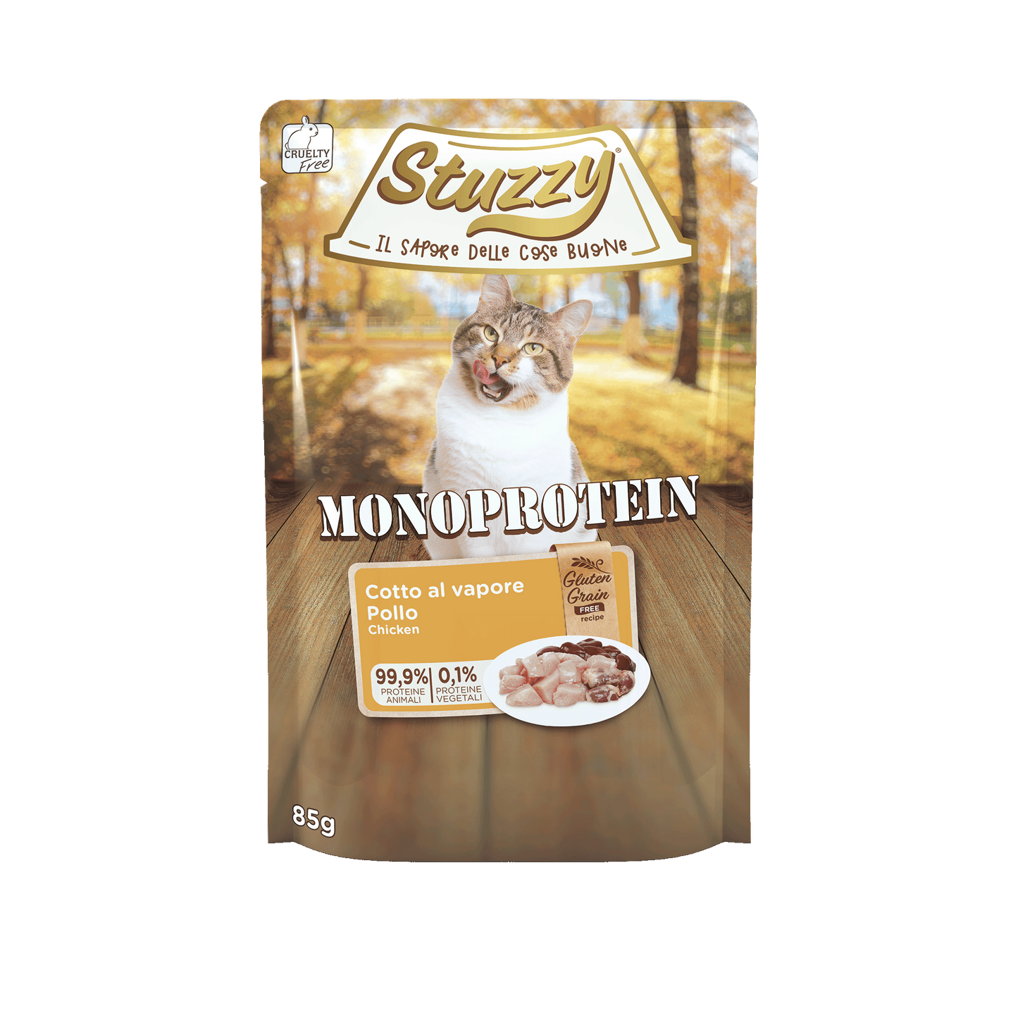Stuzzy Monoprotein Kip – Natvoer – 85 g