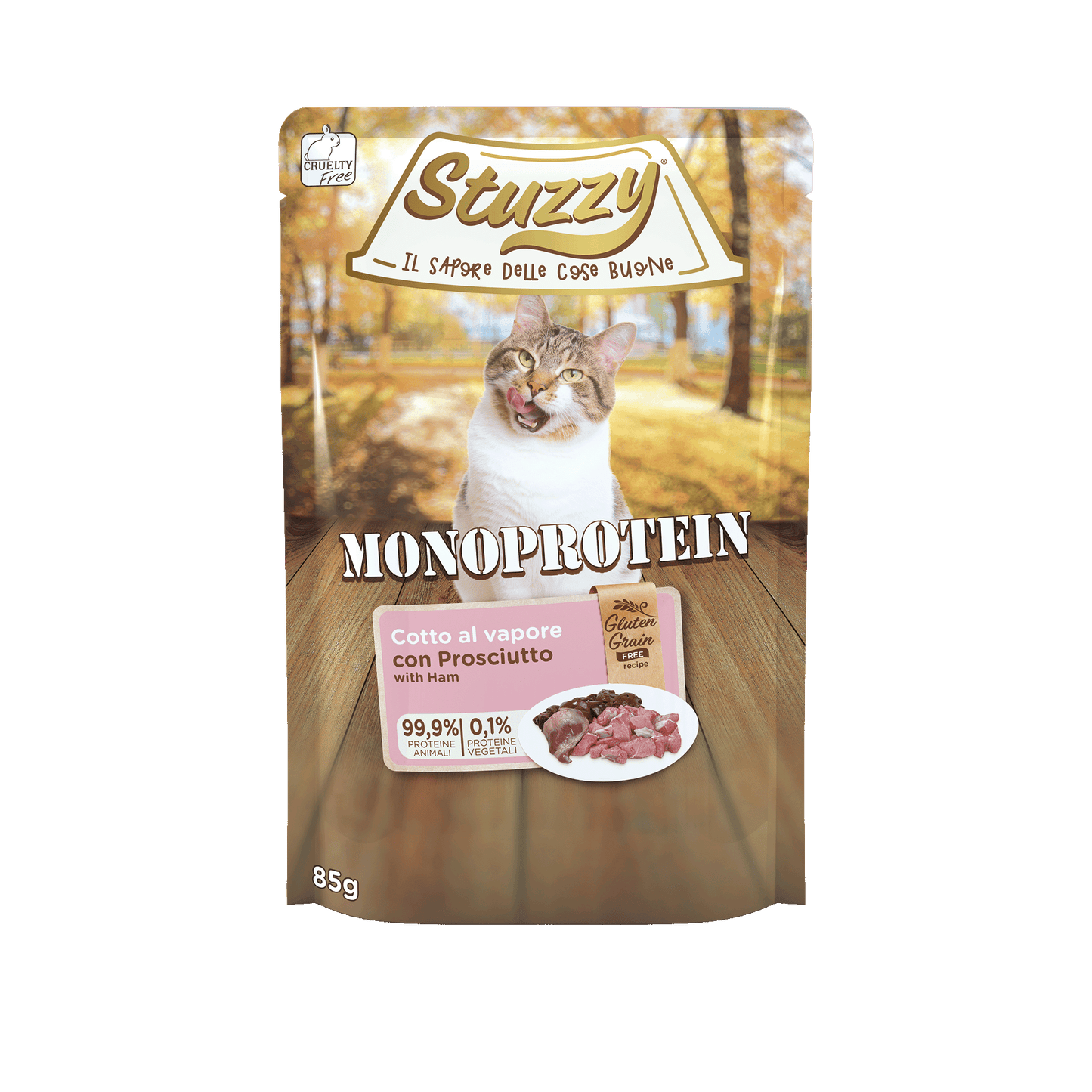 Stuzzy Monoprotein Ham – Natvoer – 85 g