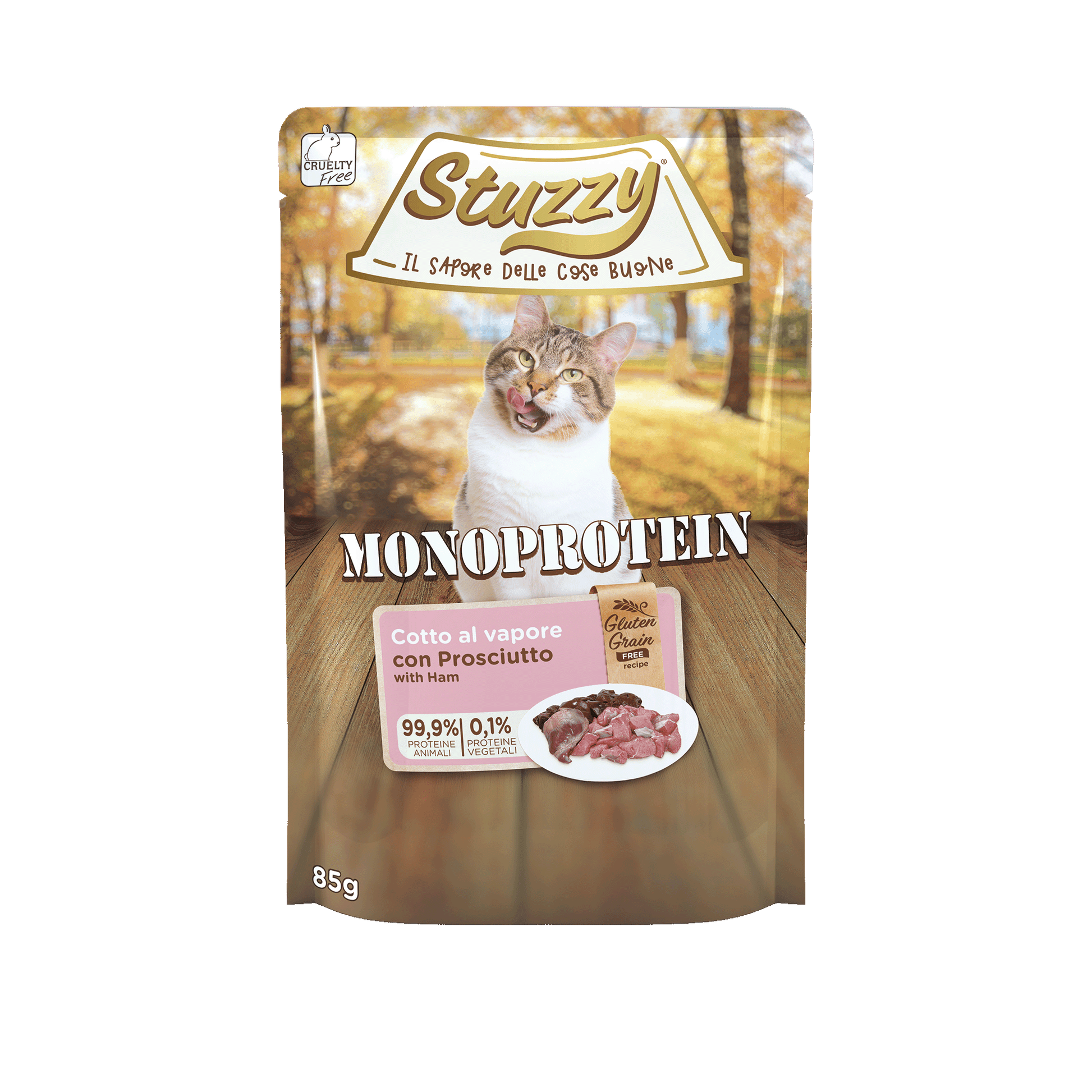 Stuzzy Monoprotein Ham – Natvoer – 85 g