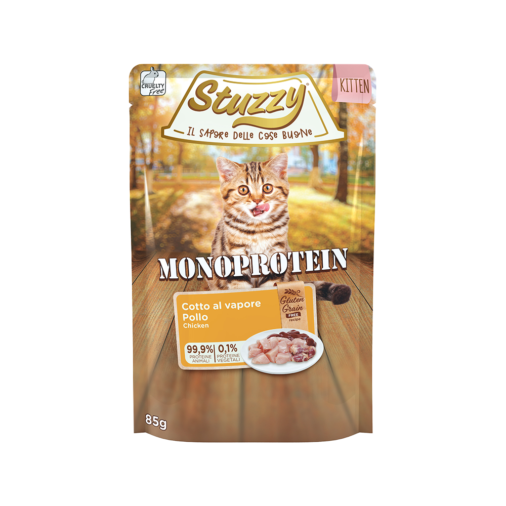 Stuzzy Monoprotein Kip voor Kittens – Natvoer – 85 g
