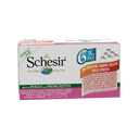 Schesir Gelei Kipfilet & Ham Variatiepack in Blik – Natvoer – 6 × 50 g