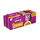 Whiskas 1+ gevogelte selectie in gelei 40x85 g maaltijdzakjes