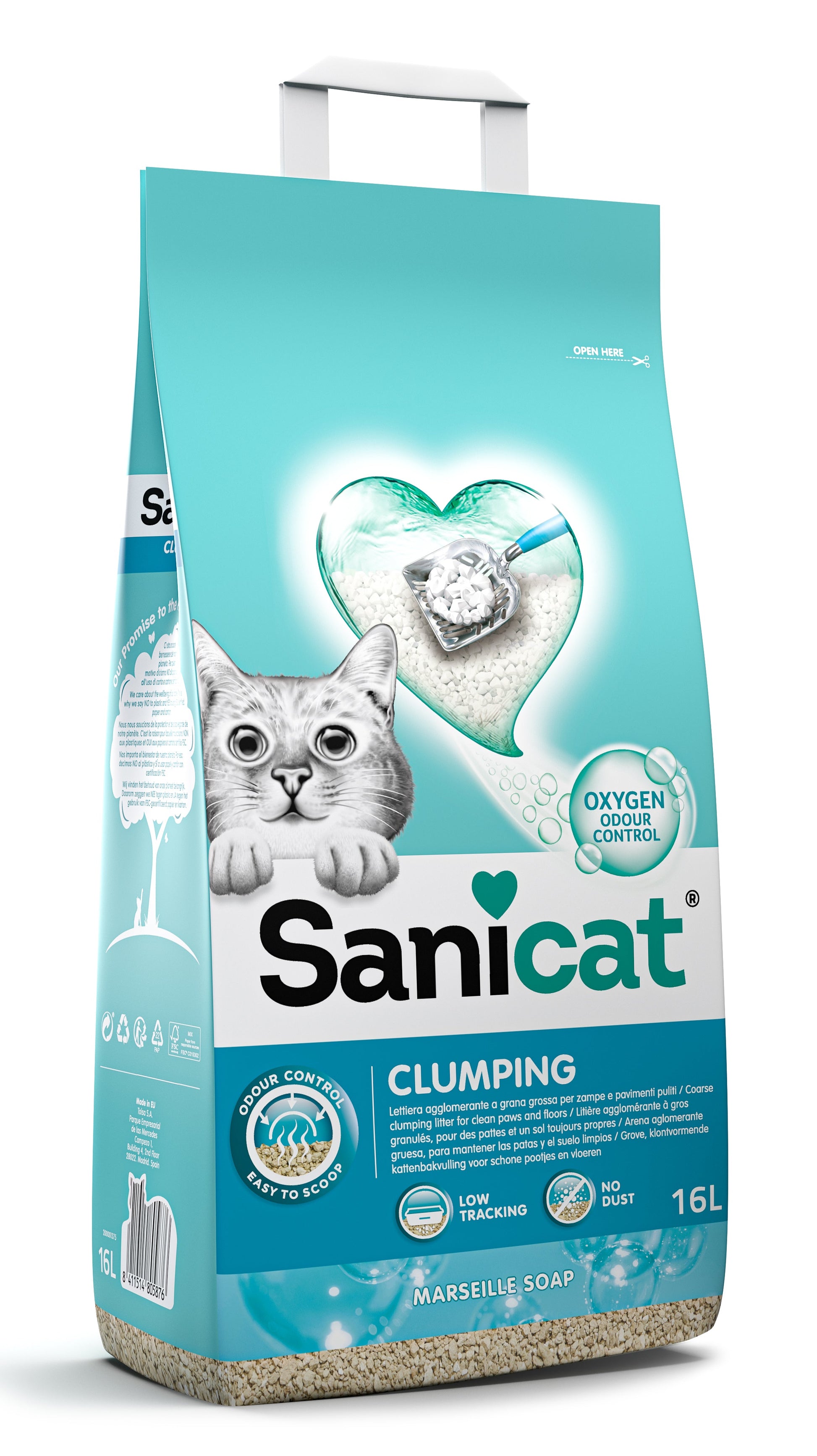 Sanicat Clumping Marseille Soap – 16 L