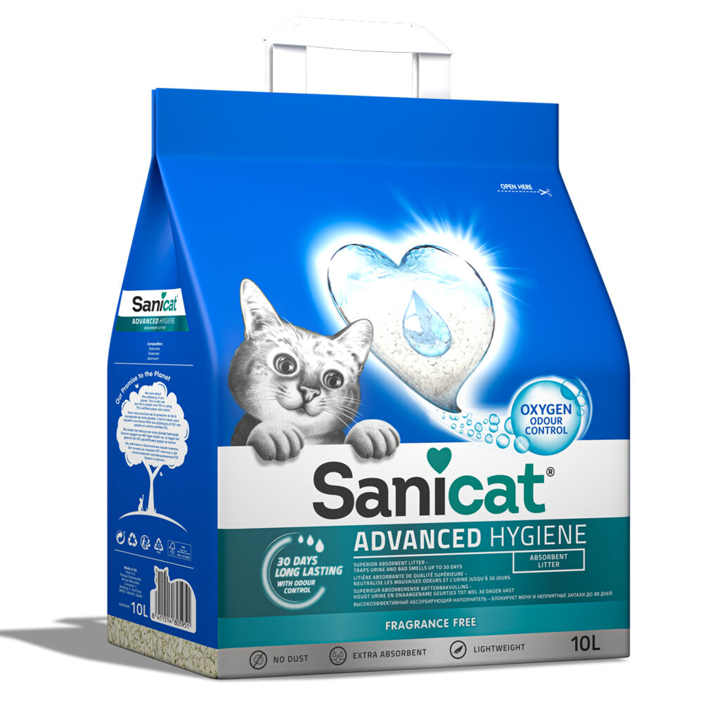 Sanicat Advanced Hygiene kattenbakvulling – 10 L
