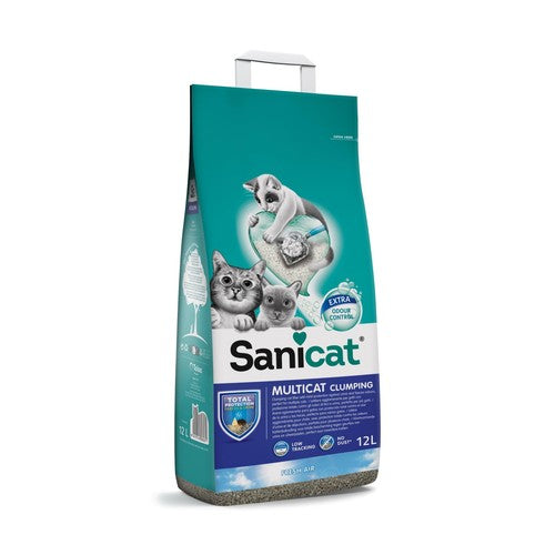 Sanicat Multicat Clumping kattenbakvulling – 12 L
