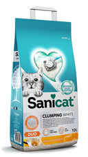 Sanicat Clumping White Duo Vanilla & Mandarin – 10 L