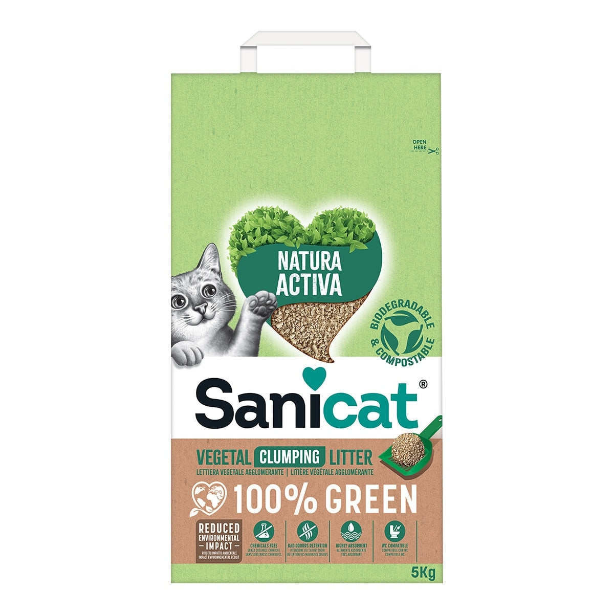 Sanicat Natura Activa 100% Green – 5 kg