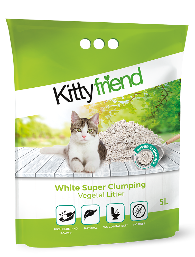 Kittyfriend Vegetal White kattenbakvulling – 5 L