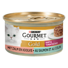 Gourmet Gold Blik Hartig Torentje Zalm – Nat Kattenvoer – 85 g