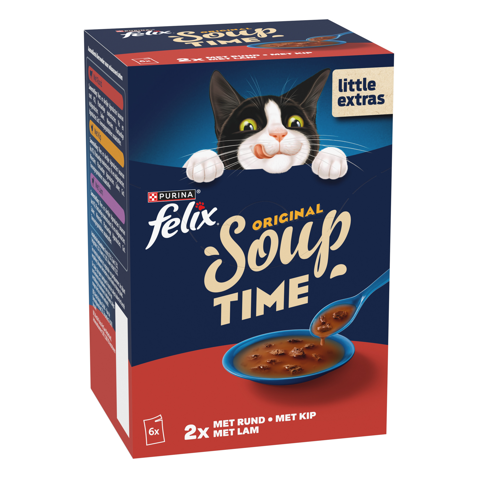 Felix Soup Countryside Selectie – kattensoep met vlees 6x48g