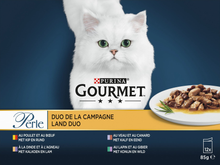 Gourmet Perle Duo vlees in saus – nat kattenvoer 12x85g