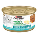 Gourmet Nature’s Creations Mousse met Saus Kabeljauw 85gr natvoer voor katten met zachte mousse