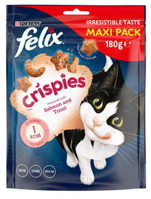 Felix Crispies zalm en forel 180gr kattensnack